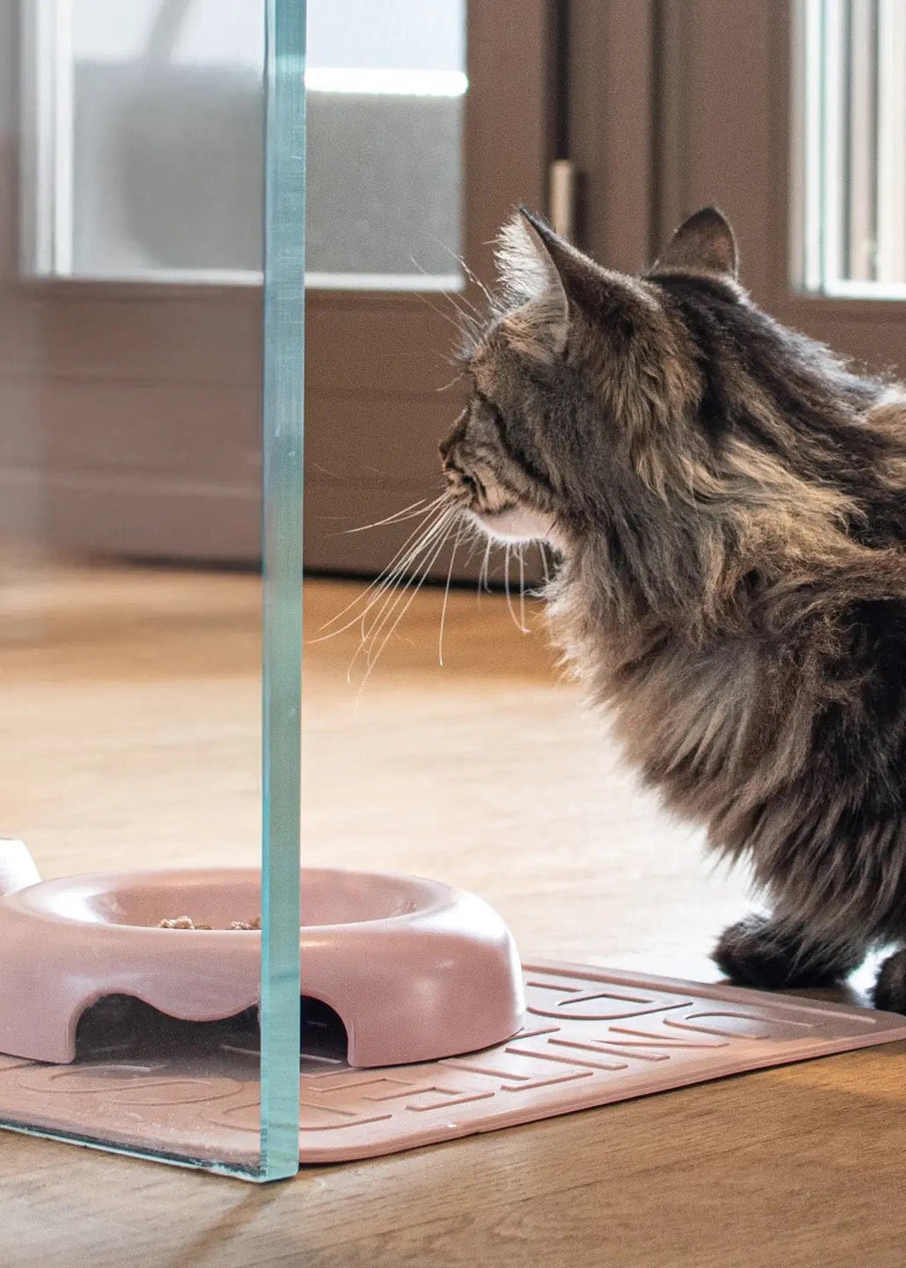 Kitty Cat Voerbak – platte design voerbak voor katten met antislipbodem roze