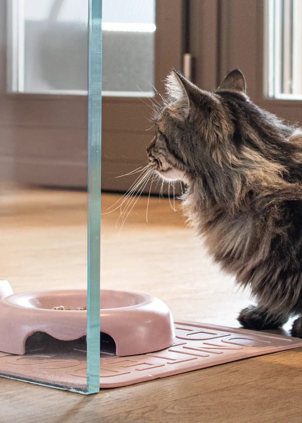 Kitty Cat Voerbak – platte design voerbak voor katten met antislipbodem roze