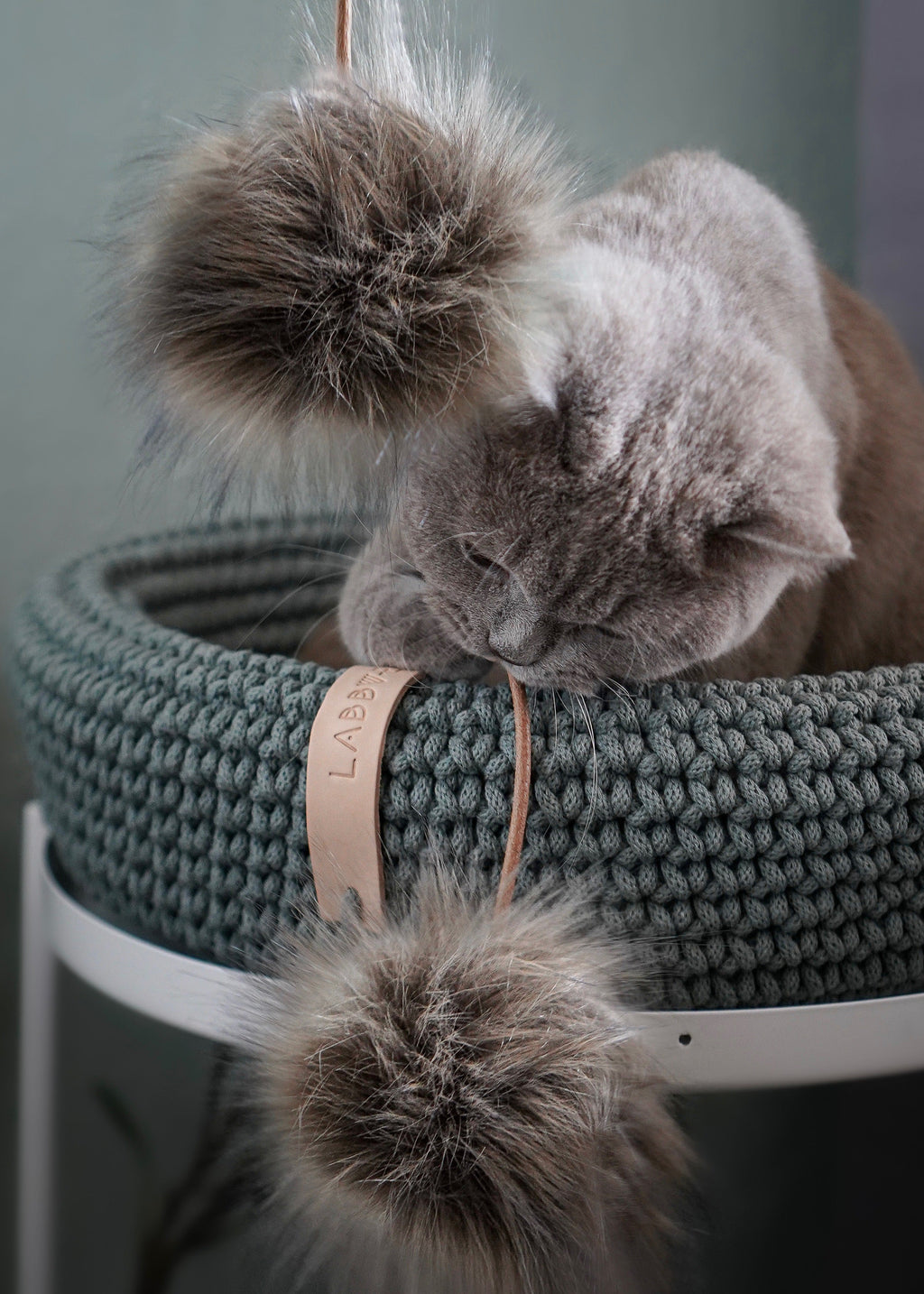 Labbvenn Coco kattenmand antraciet – stijlvolle kattenmand