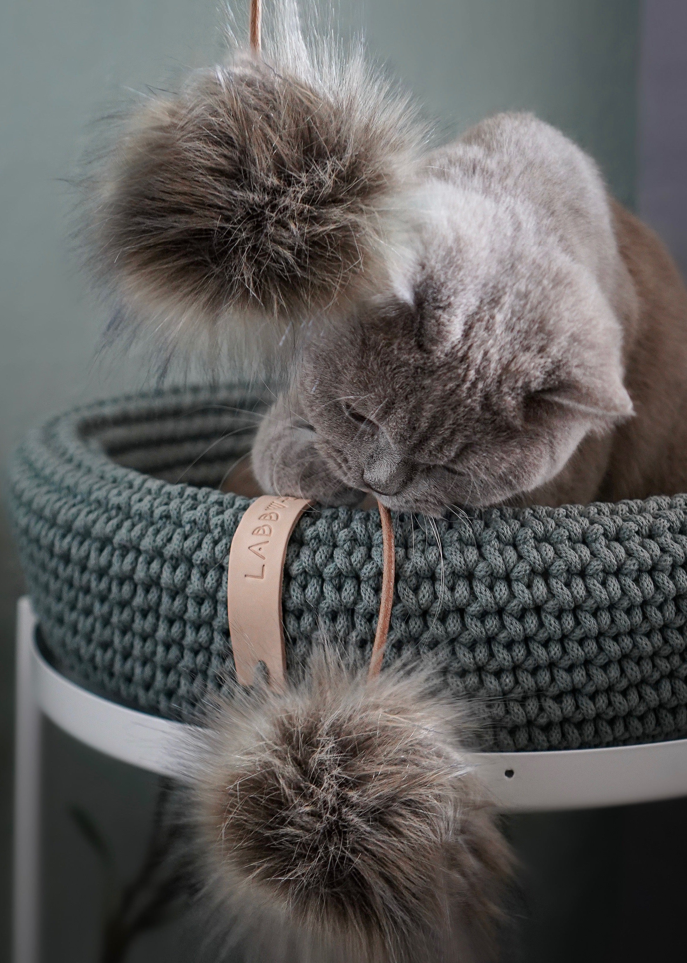 Labbvenn Coco kattenmand antraciet – stijlvolle kattenmand