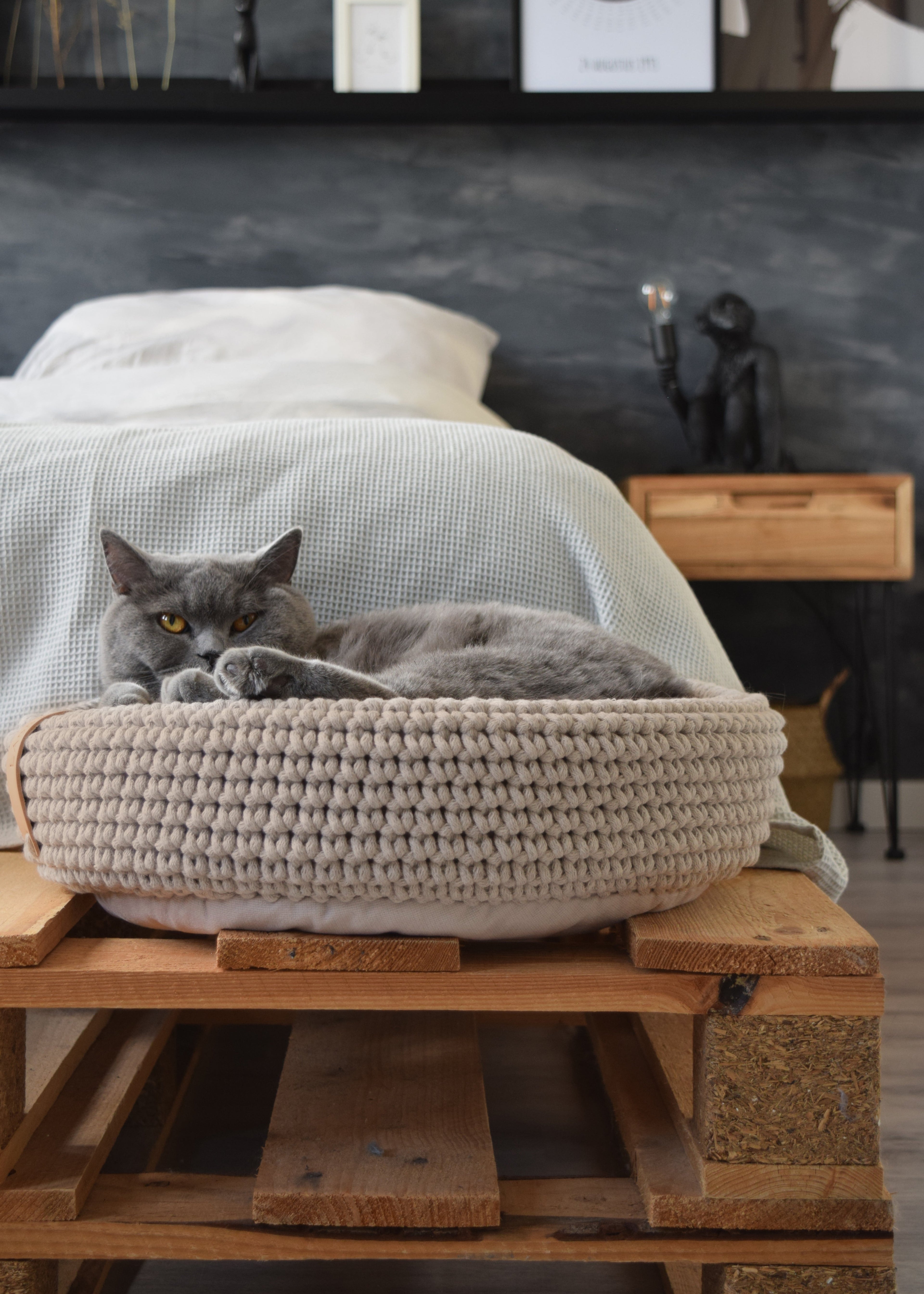 Labbvenn Coco kattenmand bruin – luxe en stijlvolle kattenmand van Saar & Lou