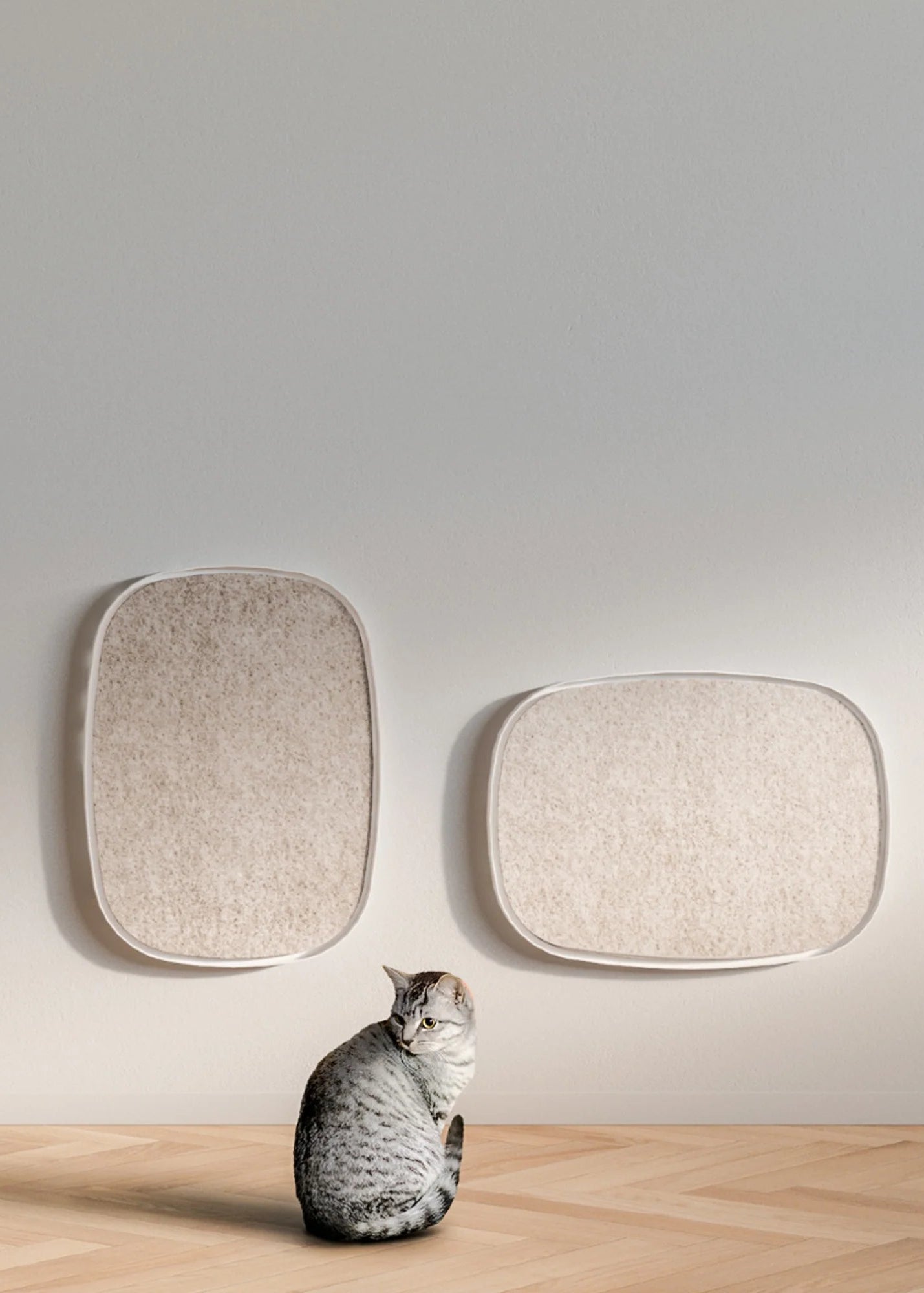 Pannello krabpaneel MiaCara – design krabpaneel voor aan de muur nougat