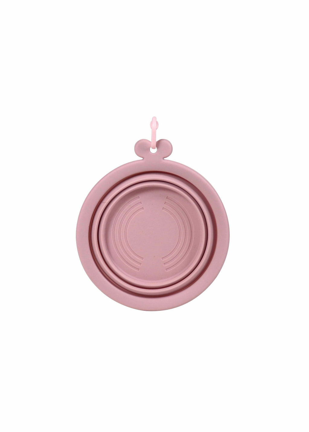roze opvouwbare hondenvoerbak inklapbaar – United Pets O-Bowl detail