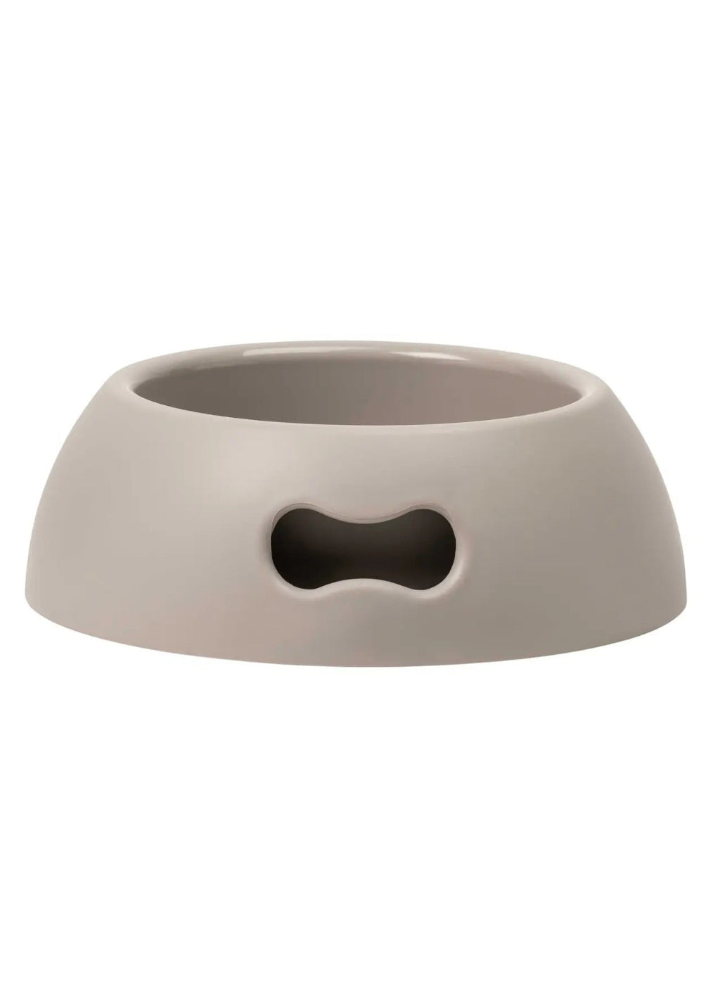 grijze hondenvoerbak met rubberen antislip voetjes – United Pets Pappy